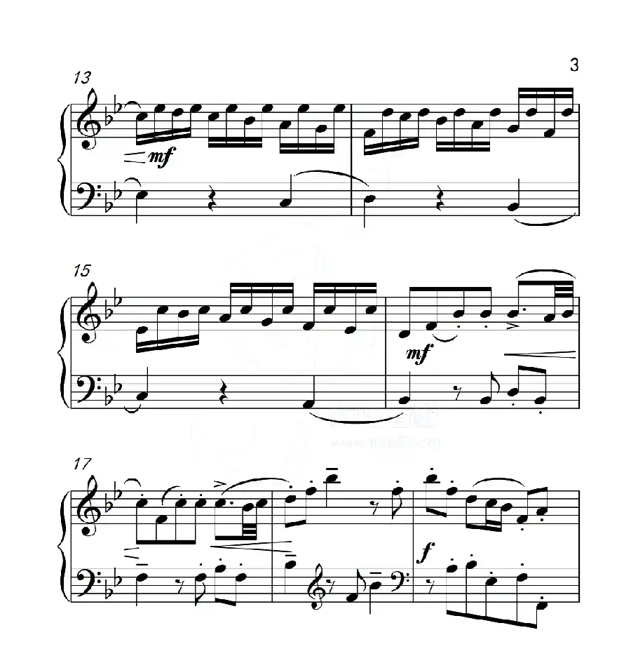 第五级B组 幻想曲（中国音乐学院钢琴考级作品1~6级）