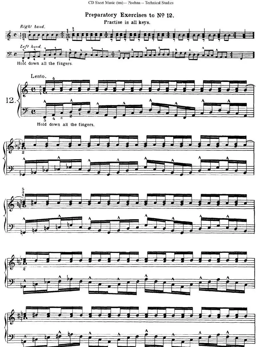 Technical Studies 60 Progressive Exercises （60首钢琴循序渐进练习曲 P21——30）