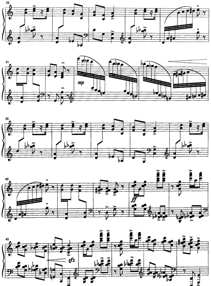 钢琴上的福斯特(钢琴独奏曲4首)