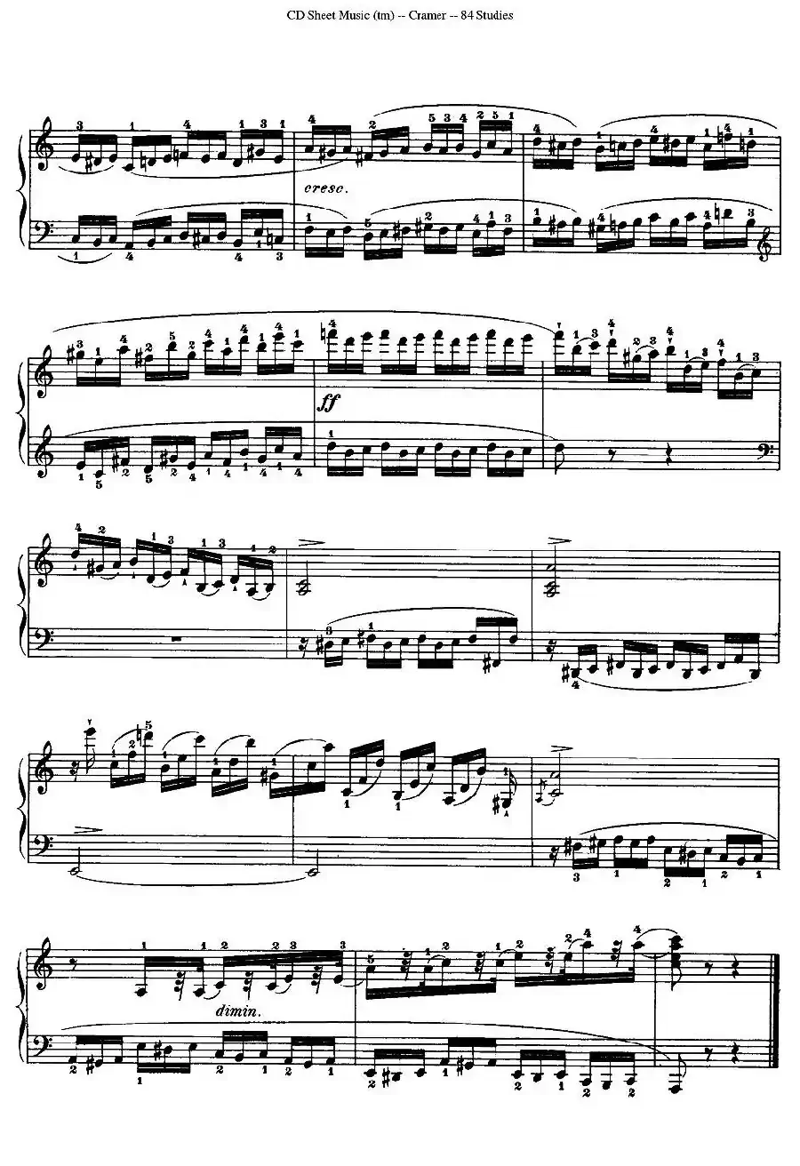 Cramer - 84 exercices（6—10）（克拉莫84首钢琴练习曲）