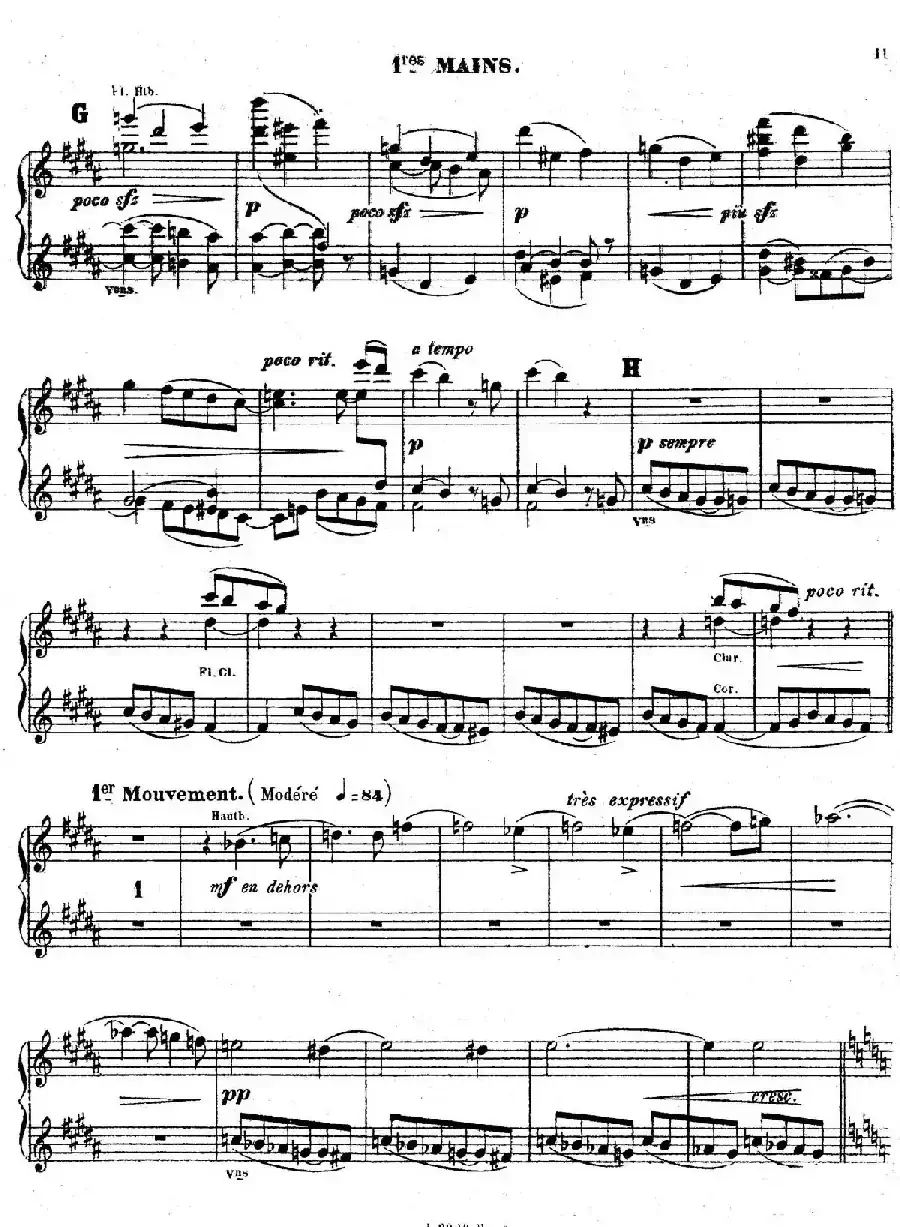 Symphony on a French Mountain Air Op.25（法国山歌交响曲·双钢琴·Ⅰ）