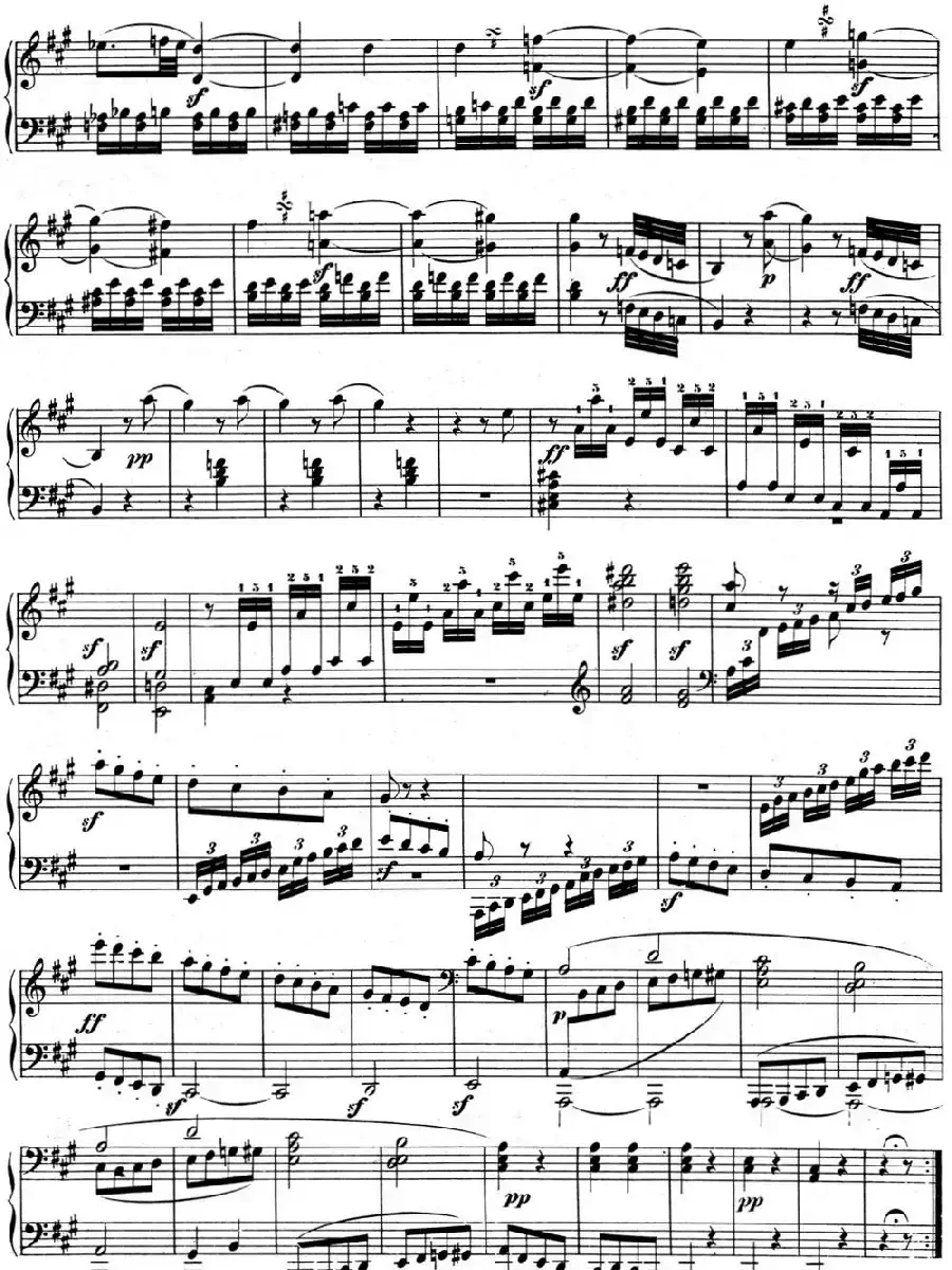 贝多芬钢琴奏鸣曲02 A大调 Op.2 No.2 A major