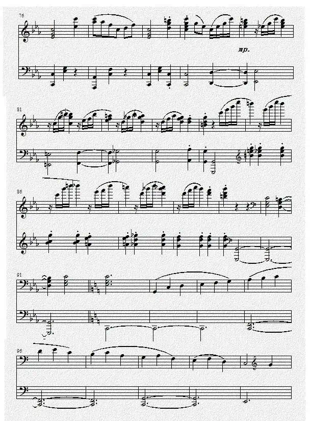 钢琴奏鸣曲Ⅱ（回旋曲）（项道荣作品）