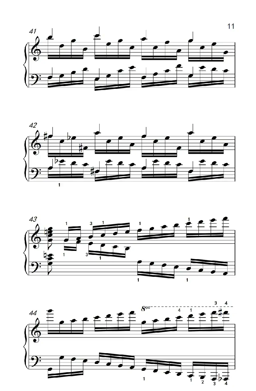 莫什科夫斯基 钢琴练习曲（第十首）