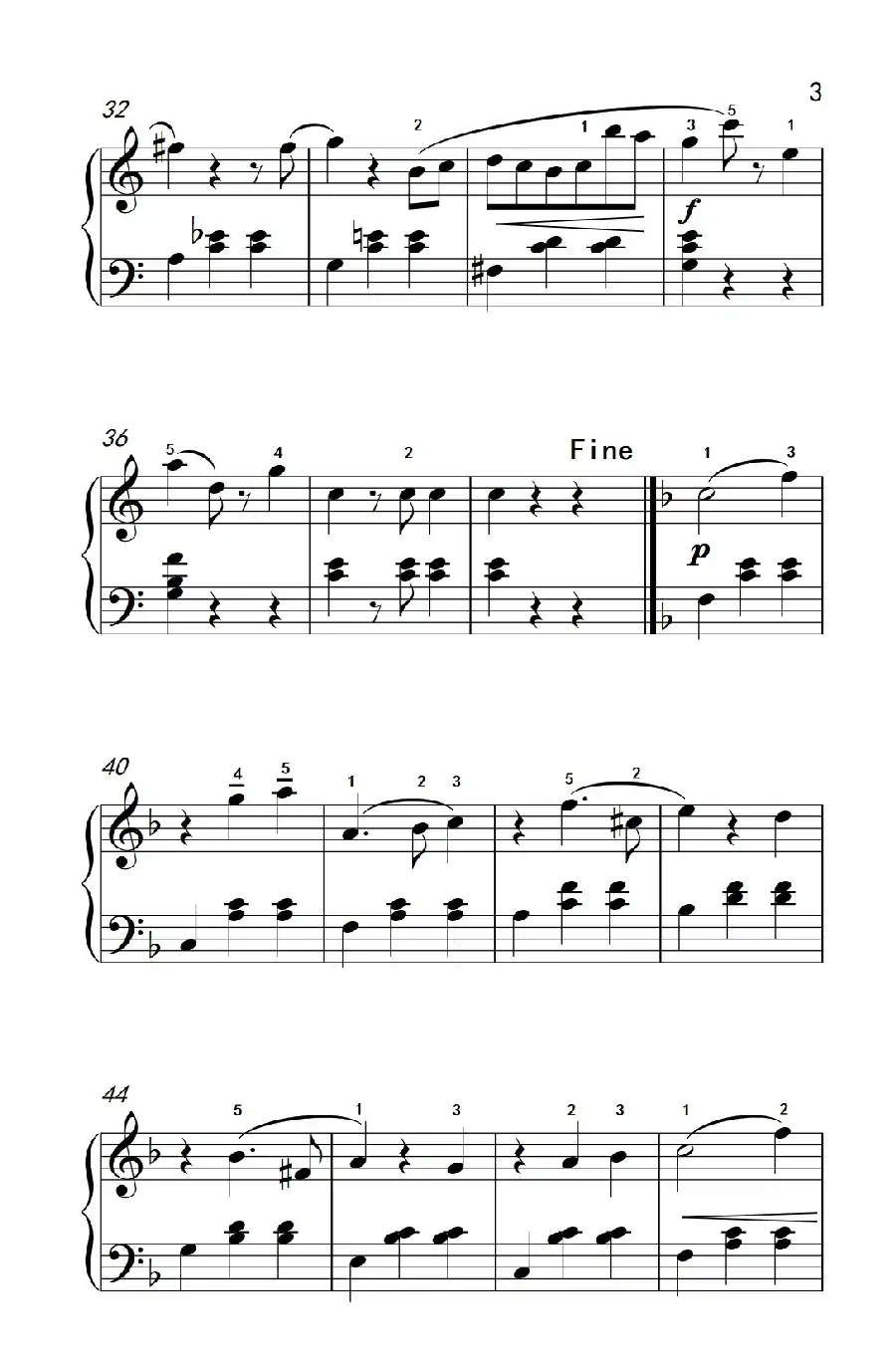 春之声圆舞曲（老年大学 钢琴教程 3）