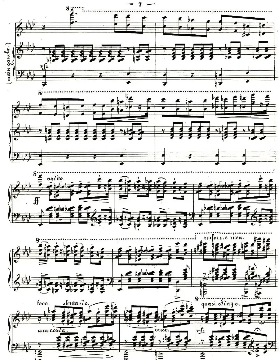 李斯特音乐会练习曲 S144（1 悲歌 降A大调 S144 Il）