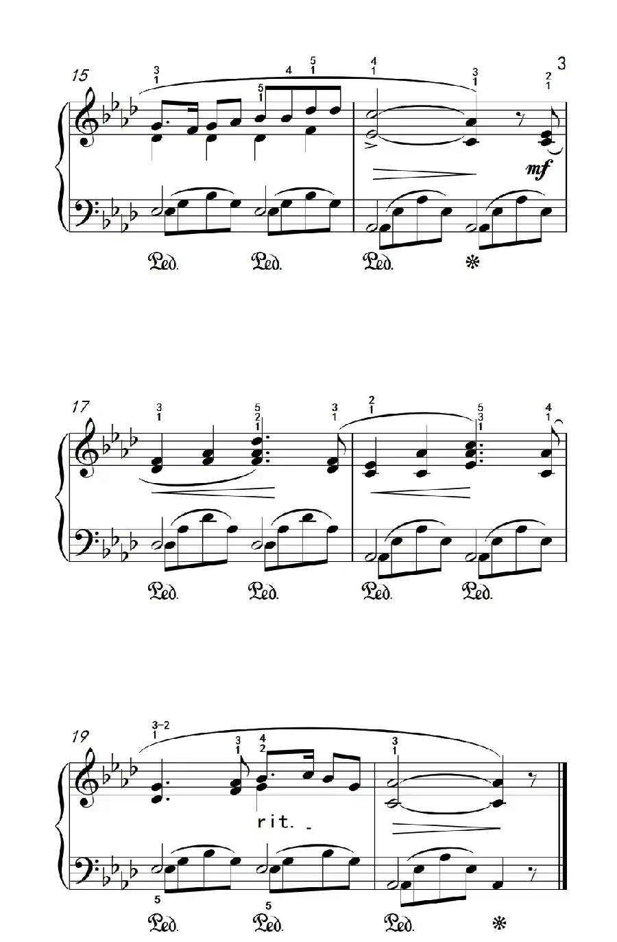 珍重再见（老年大学 钢琴教程 3）