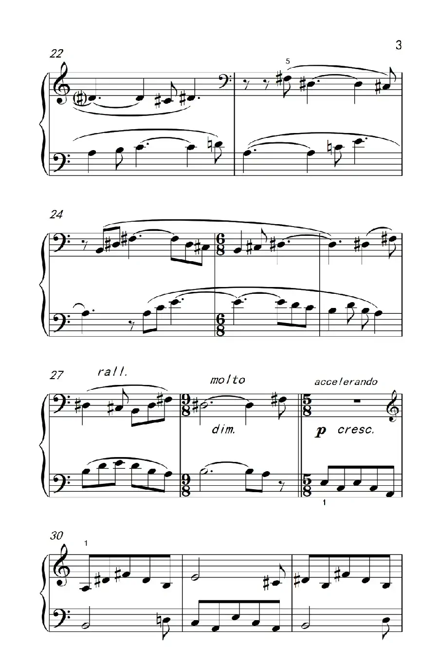 大调和小调（巴托克 小宇宙 钢琴教程 4）