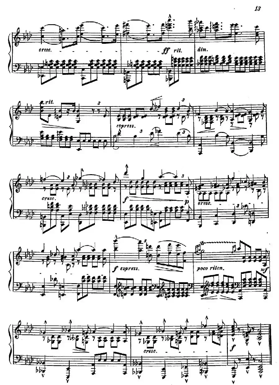 16 Preludes Op.9（16首前奏曲·13）