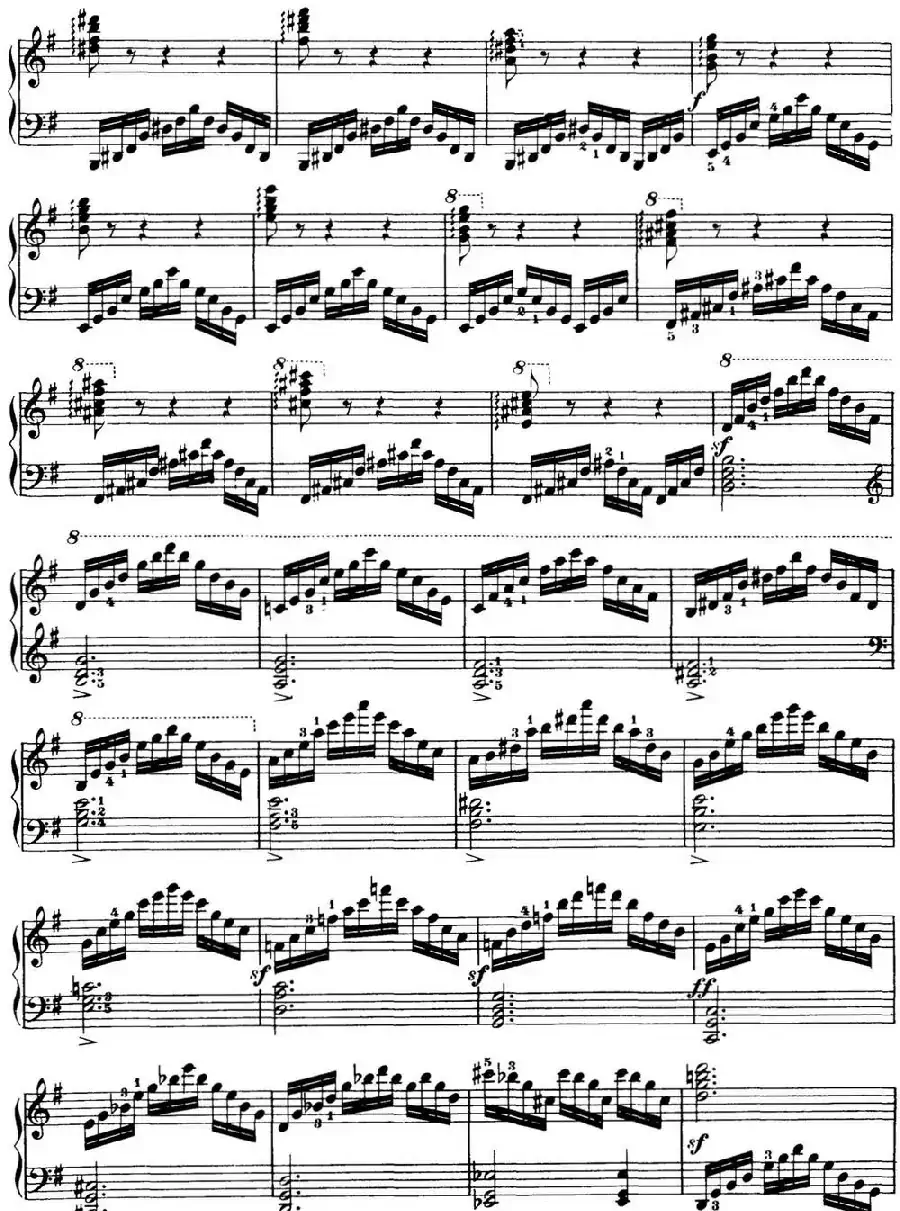 50首车尔尼Op.740钢琴手指灵巧技术练习曲（NO.2）