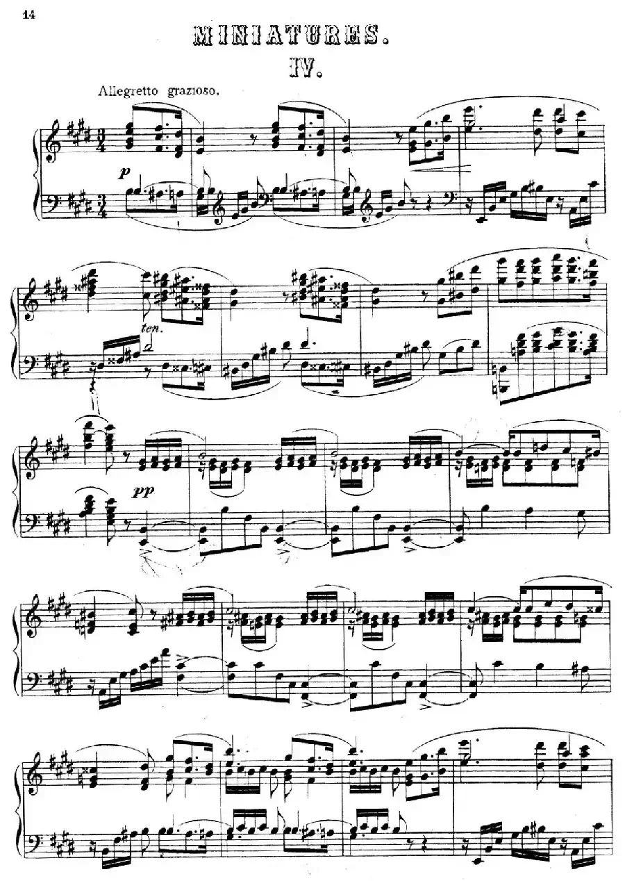 Cinque Miniatures Op.28（5首小画像·4）