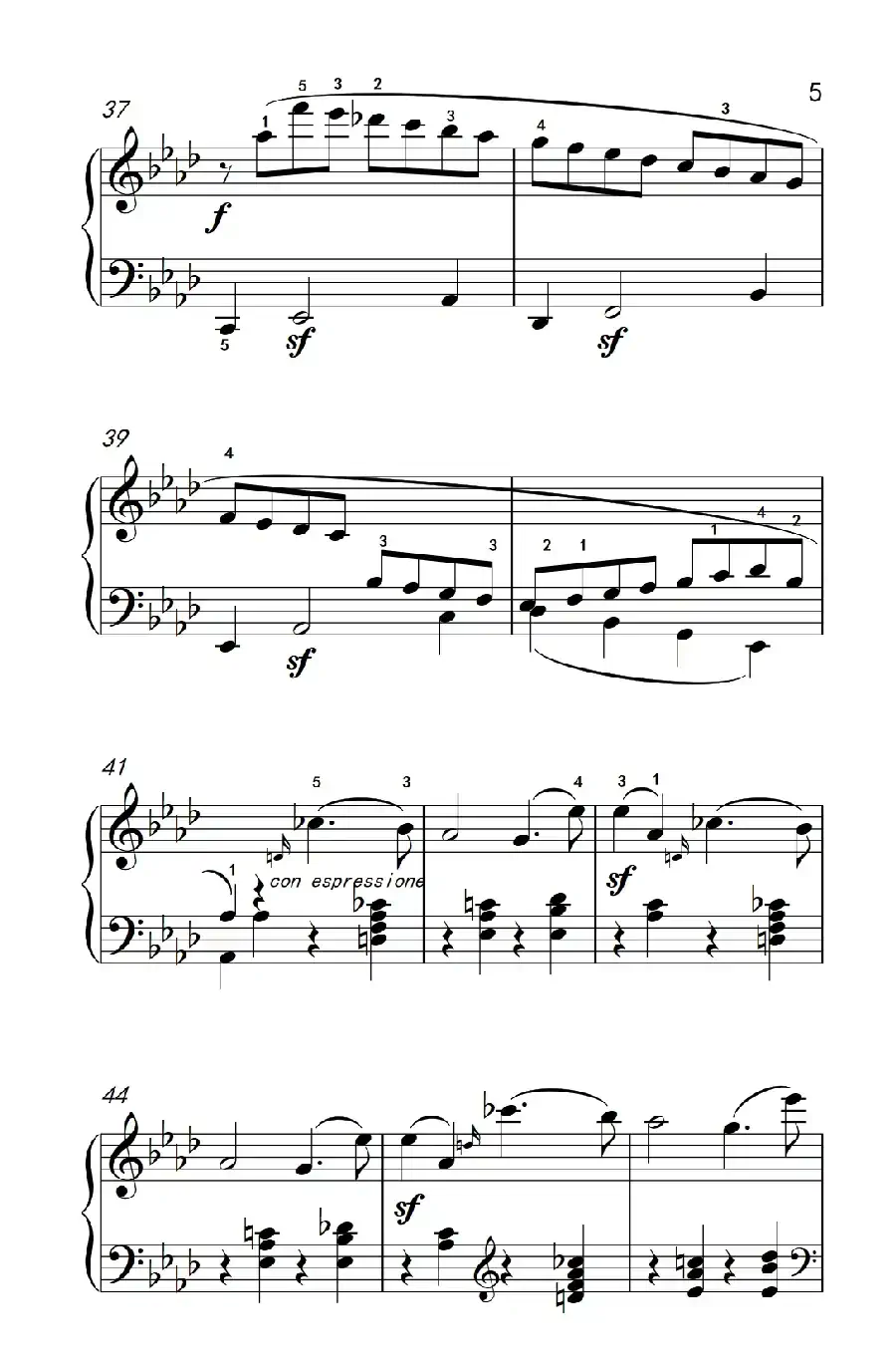 奏鸣曲 Opus 2 Nr.1 第一乐章(贝多芬奏鸣曲集 1)