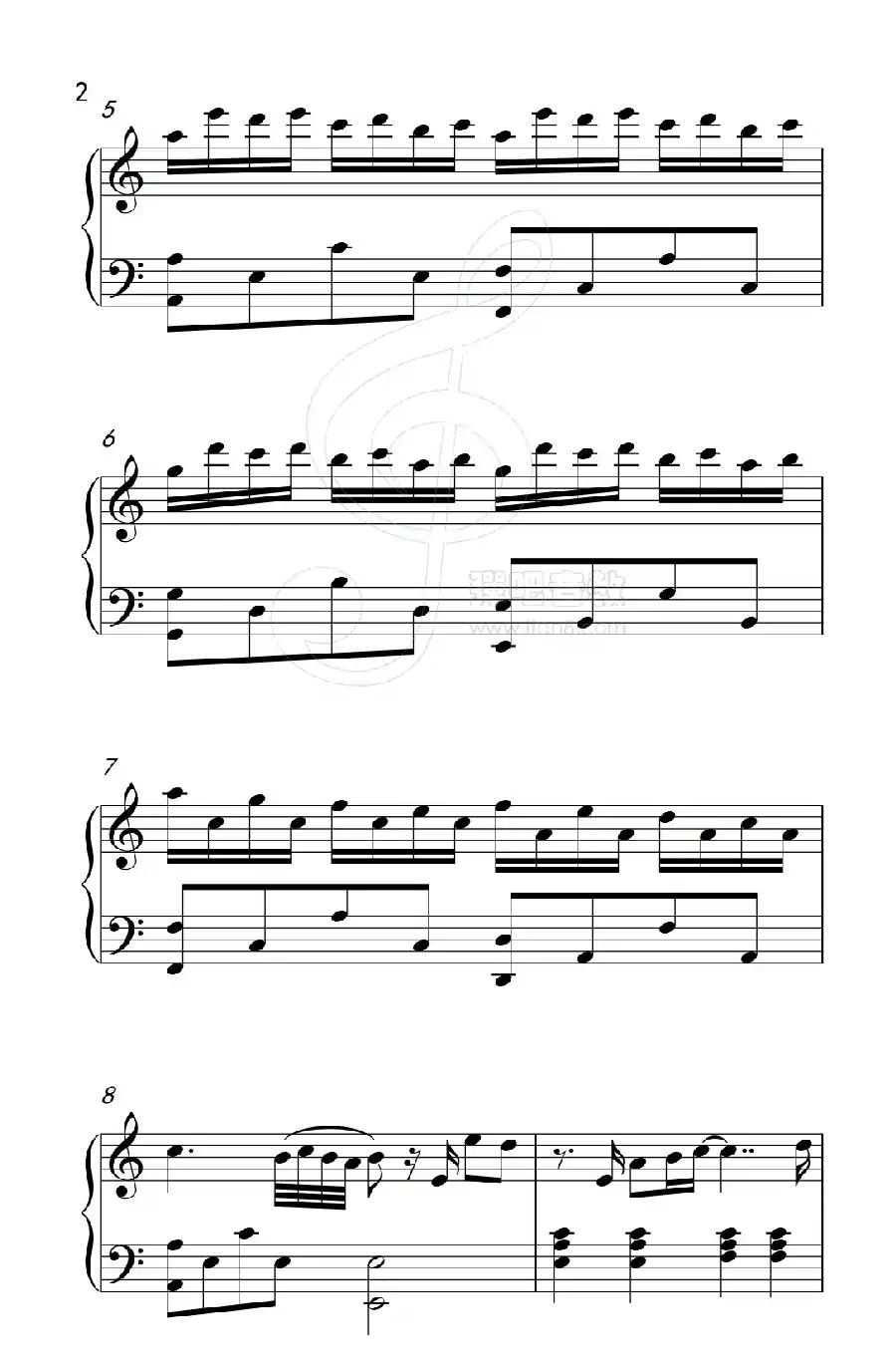 一千个伤心的理由（《弹吧音教》制谱版）