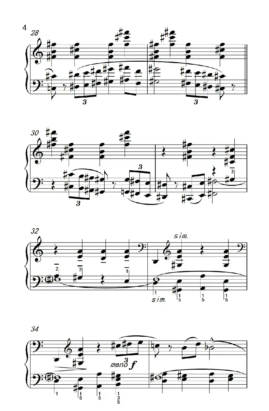 进行曲(巴托克 小宇宙 钢琴教程 6)