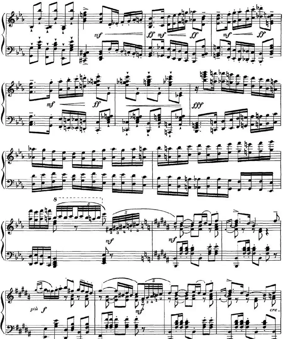 柴可夫斯基18首钢琴小品Op.72（7.Polacca de concert）