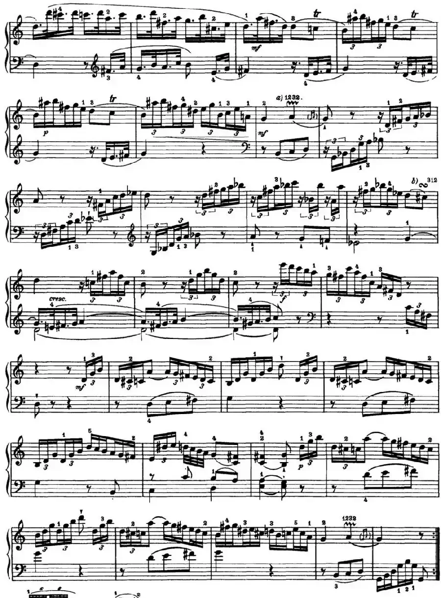 海顿 钢琴奏鸣曲 Hob XVI 21 in C major