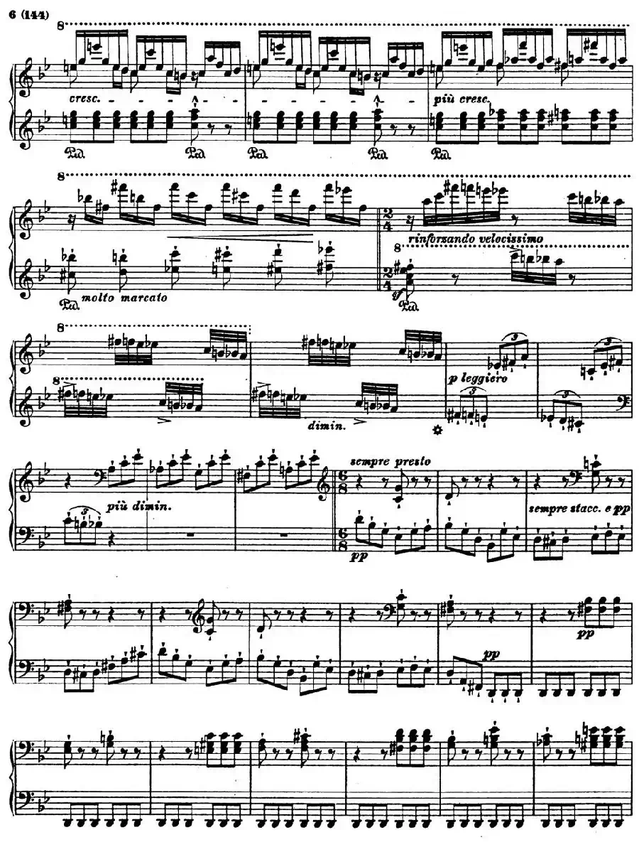 李斯特音乐会练习曲 S145（1 S145 森林的呼啸 Waldesrauschen）