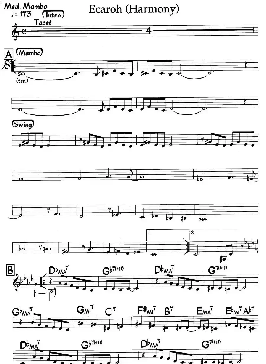 Ecaroh(Harmony)(爵士钢琴曲)