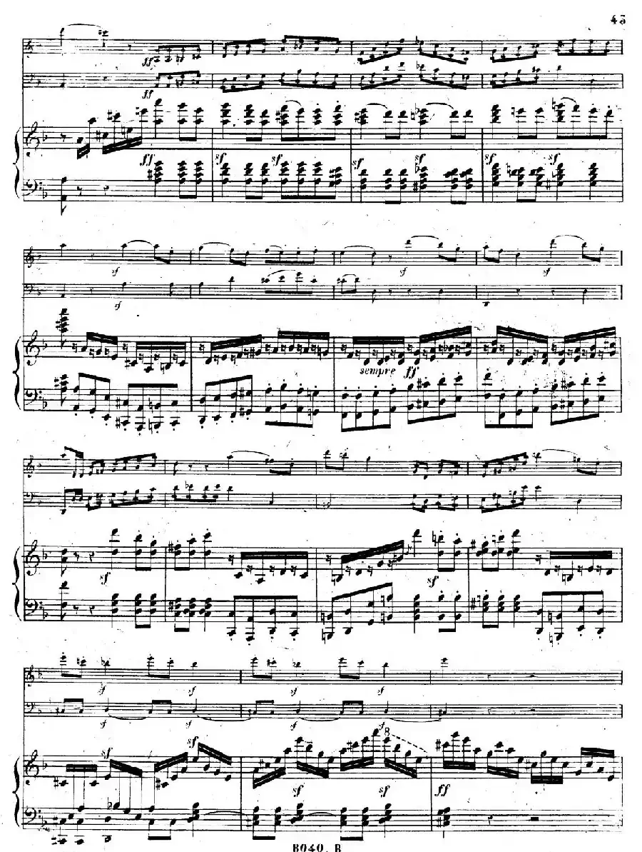 Piano Trio No.1 in d Minor Op.49（d小调第一钢琴三重奏·第四乐章）