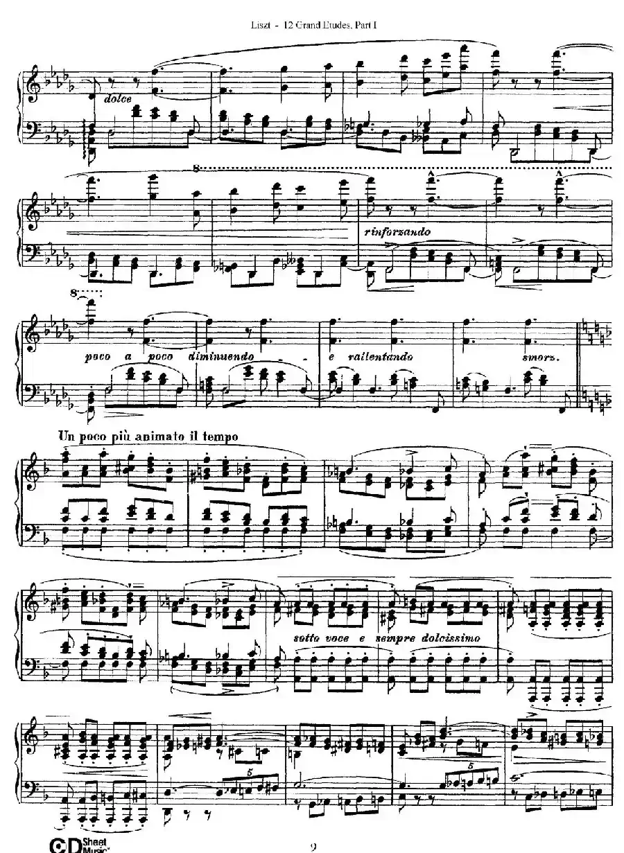 12 Grand Etudes S.137（12首华丽的练习曲·3）