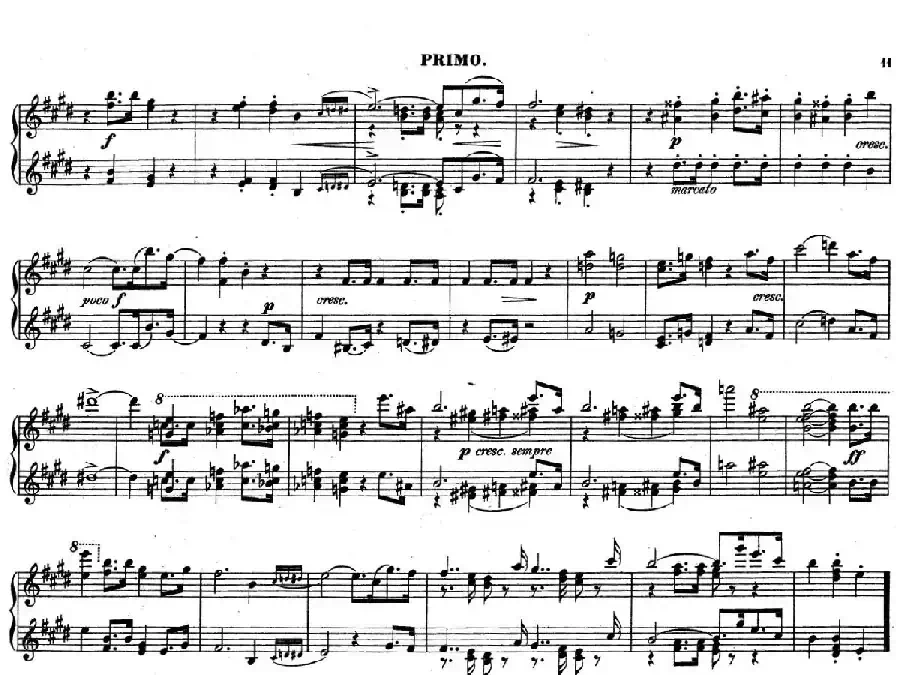 Zwolf Original-Compositionen fur Pianoforte zu 4 Handen Op.57（12首四手联弹小品·3）