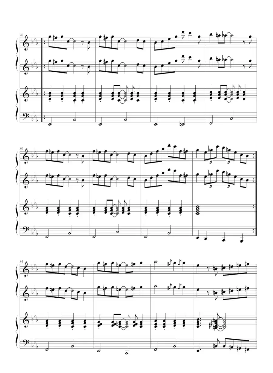 小兔来了（四手联弹）