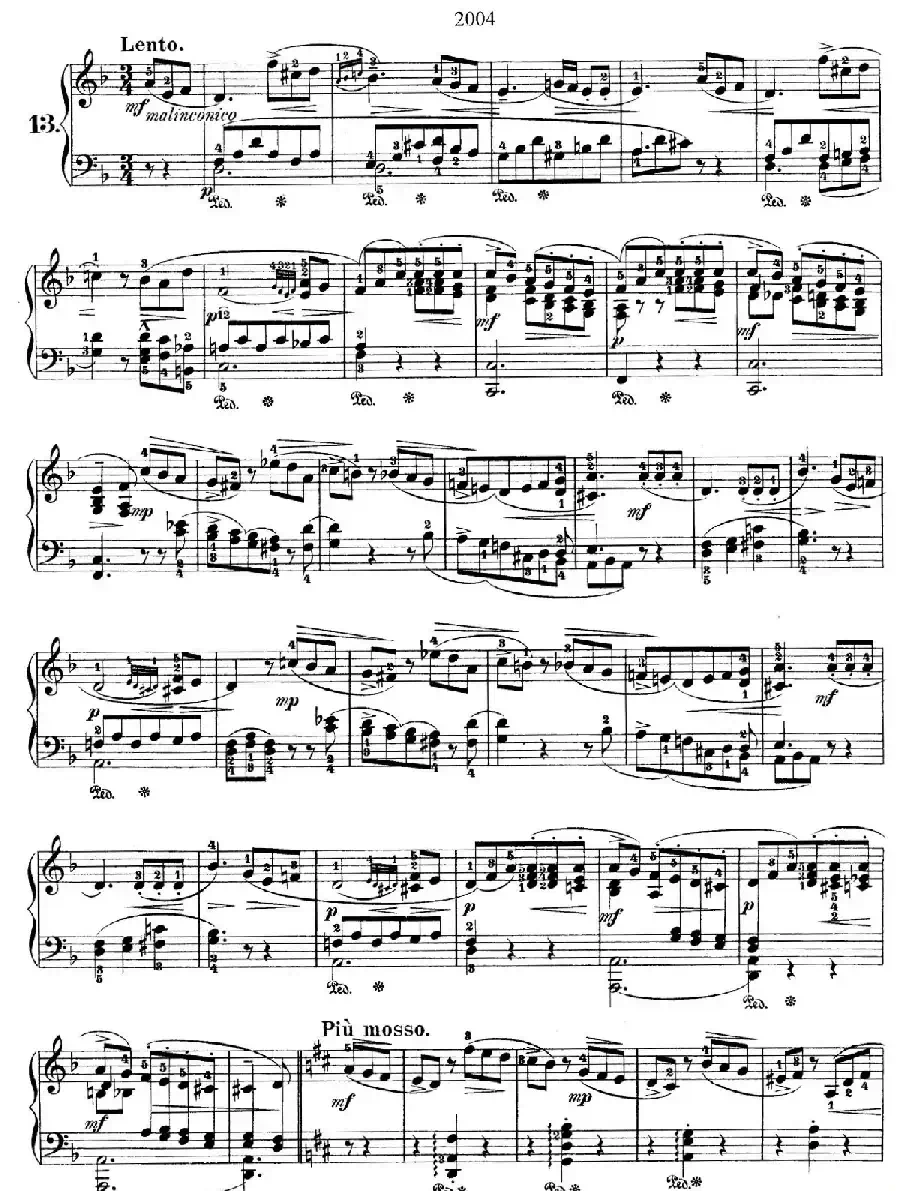 Nocturne No.13 in d Minor（d小调第十三号夜曲）