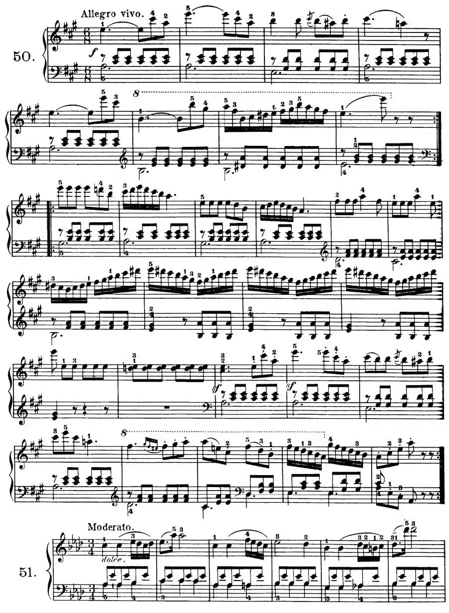 Czerny - 100 Progressive Studies Op.139（47—57）