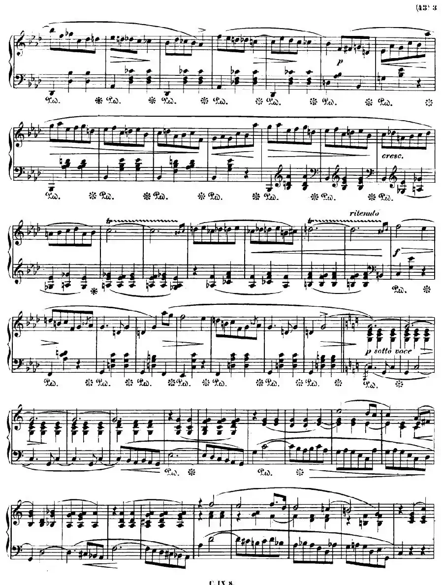 降A大调圆舞曲Op.64-3 