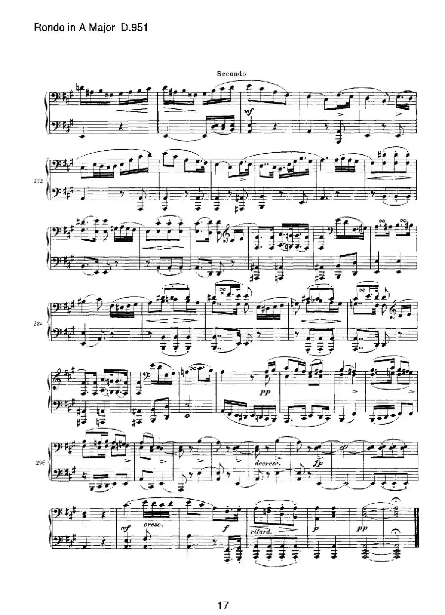 Grand Rondeau in A Major Op.107（A大调回旋曲·四手联弹）