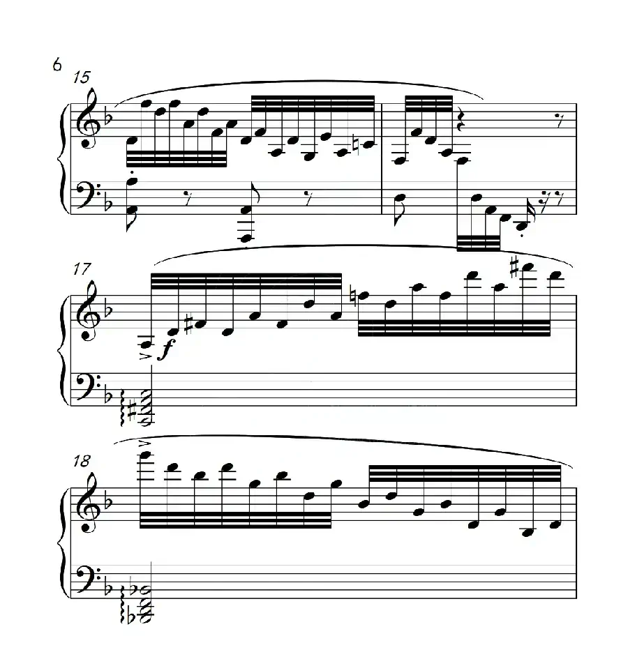 第六级 练习曲（中国音乐学院钢琴考级作品1~6级）