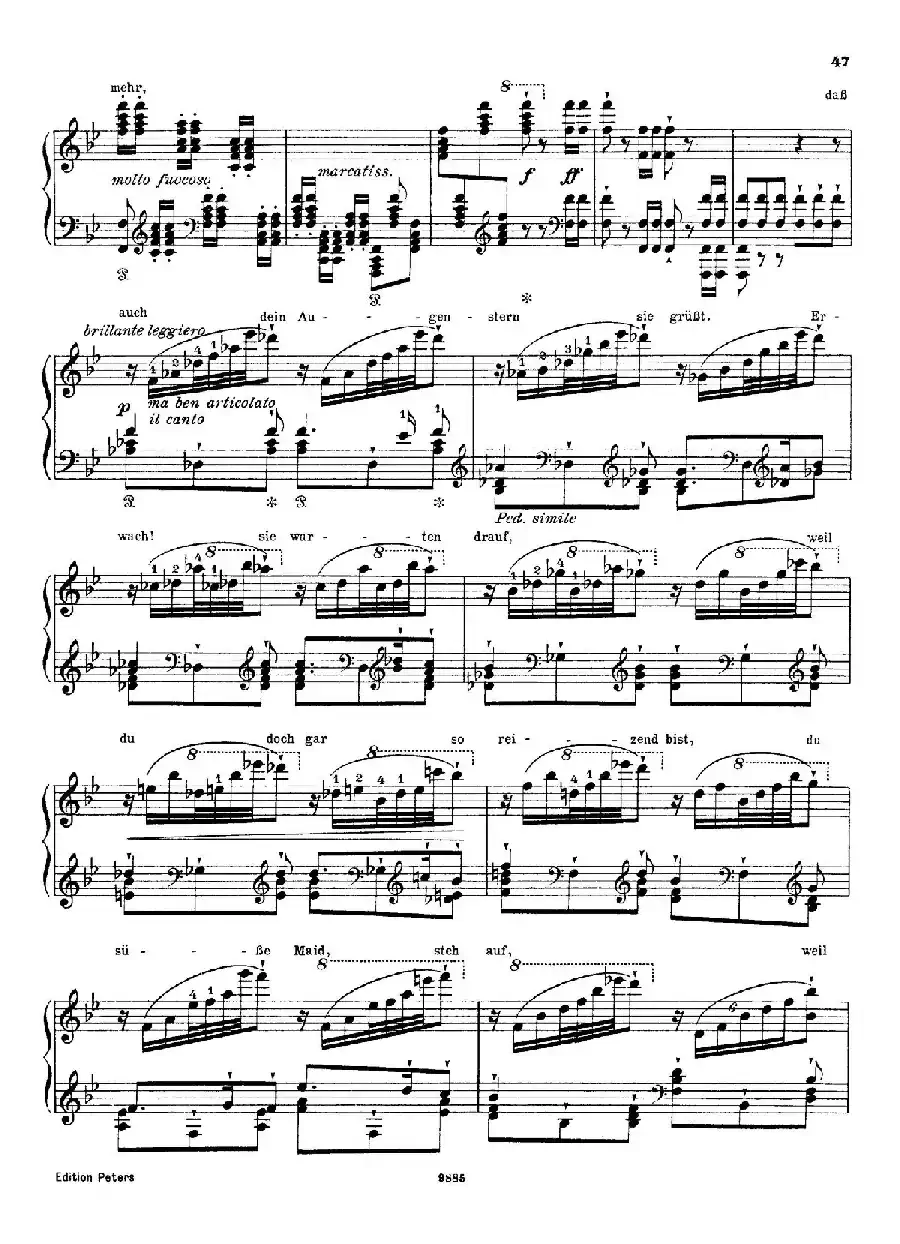 Standchen von Shakespeare （听、听，云雀）