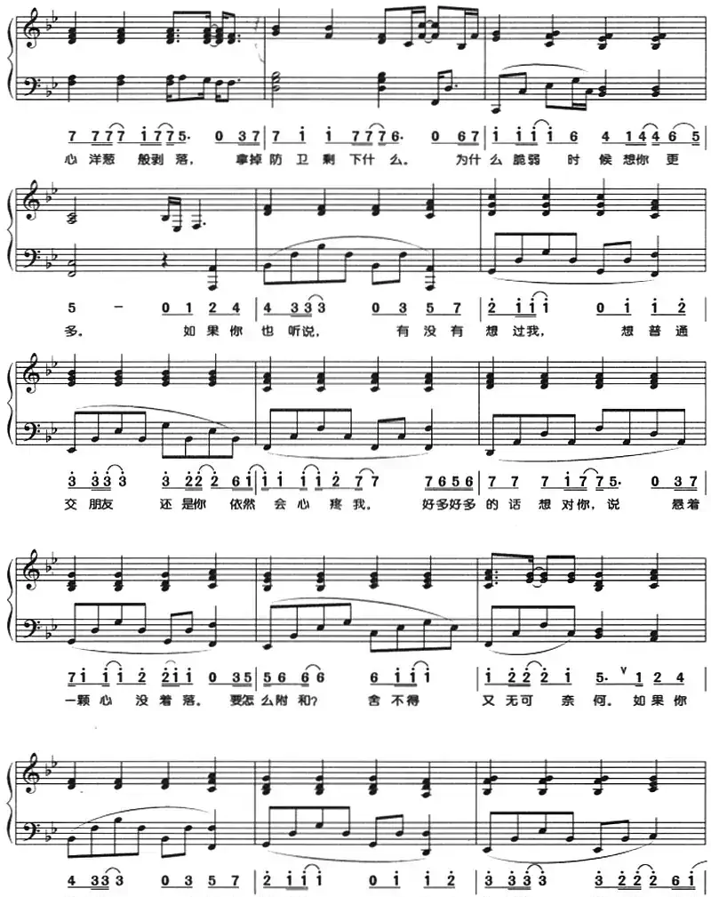 如果你也听说（钢琴弹唱）