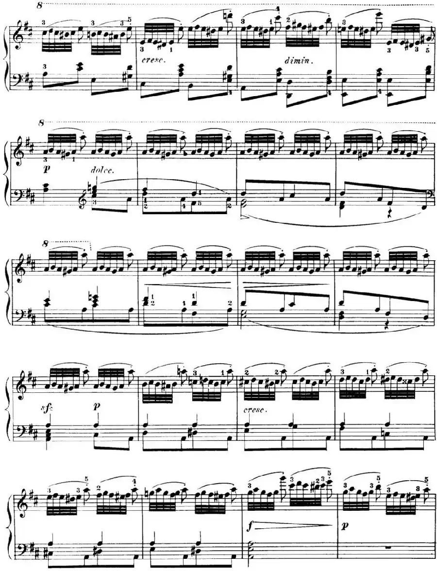 50首车尔尼Op.740钢琴手指灵巧技术练习曲（NO.29）