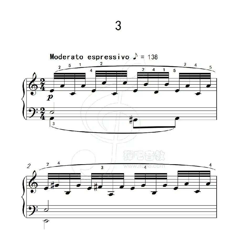 练习曲 3(克拉莫钢琴练习曲60首)