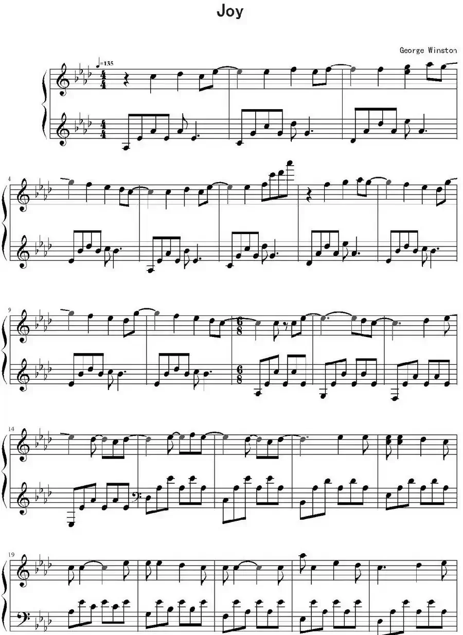 Joy（George Winston作曲版）