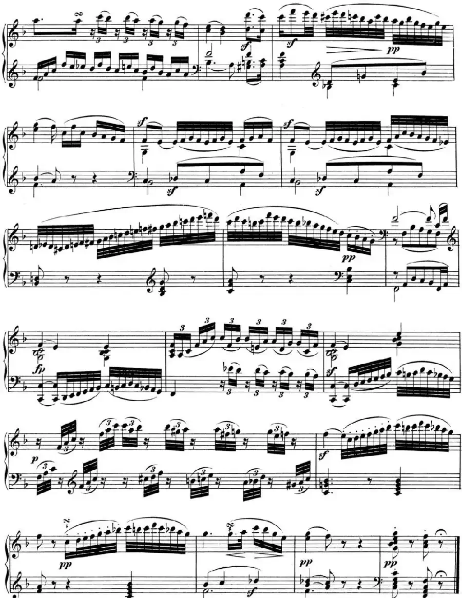 贝多芬钢琴奏鸣曲01 f小调 Op.2 No.1 F minor