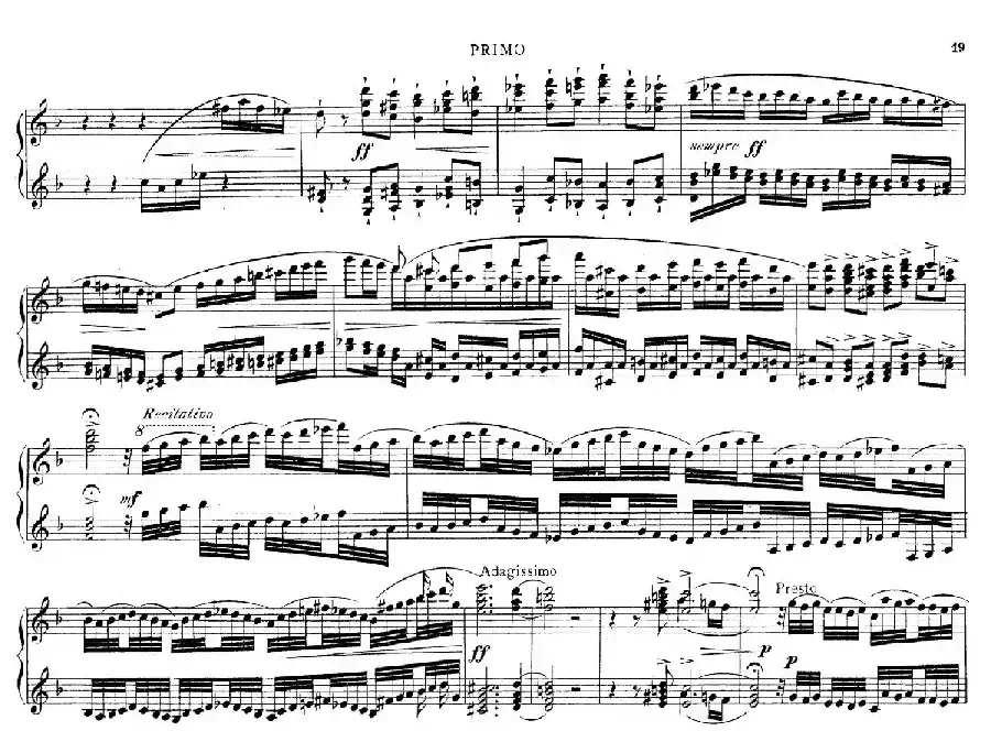 d小调托卡塔与赋格（BWV 565·雷格改编钢琴四手联弹版）