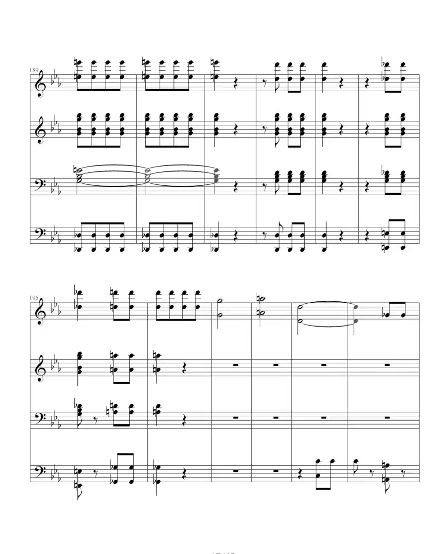 命运交响曲(四手联弹)