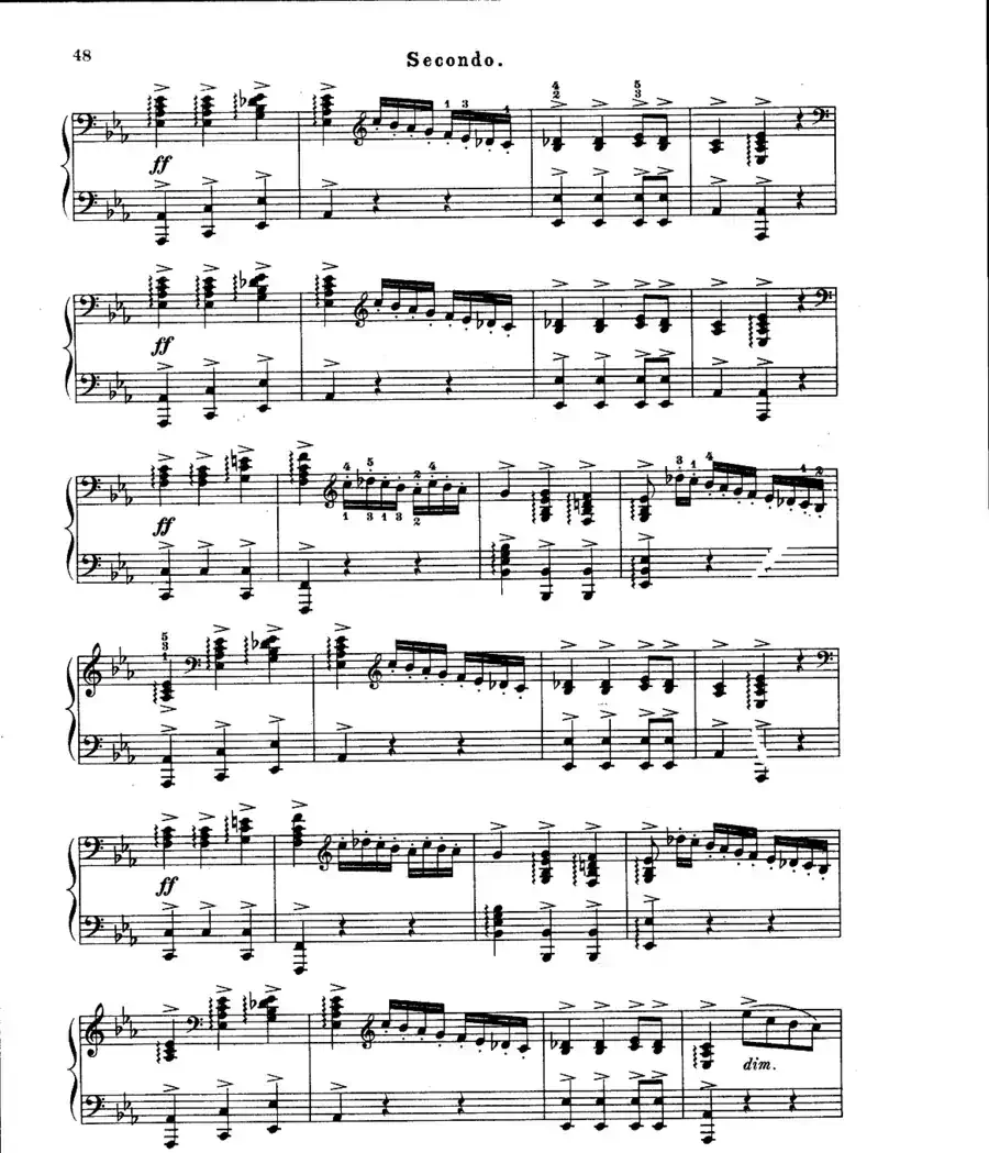 L'Arlesienne Suite No·2（阿莱城姑娘·第二组曲·四手联弹）
