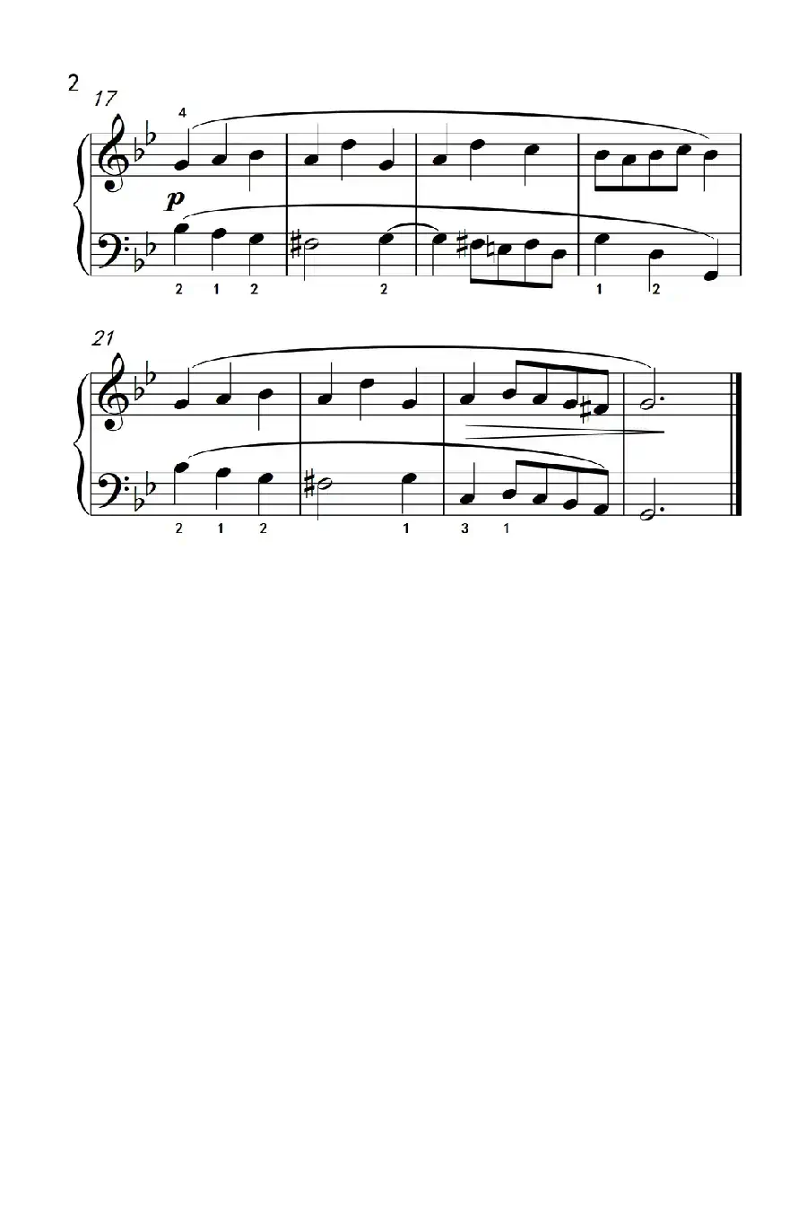 小步舞曲（一）（老年大学 钢琴教程 2）