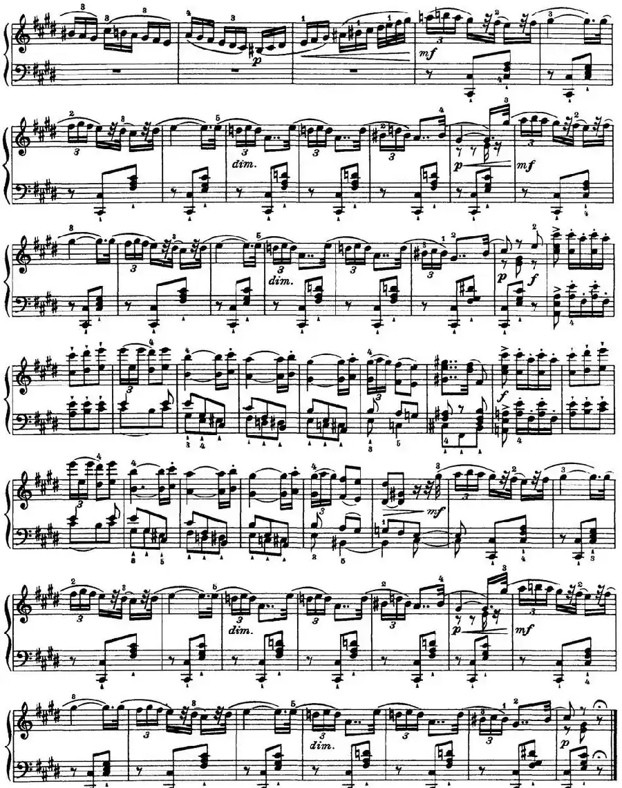 柴可夫斯基18首钢琴小品Op.72（15.Un poco di Chopin）