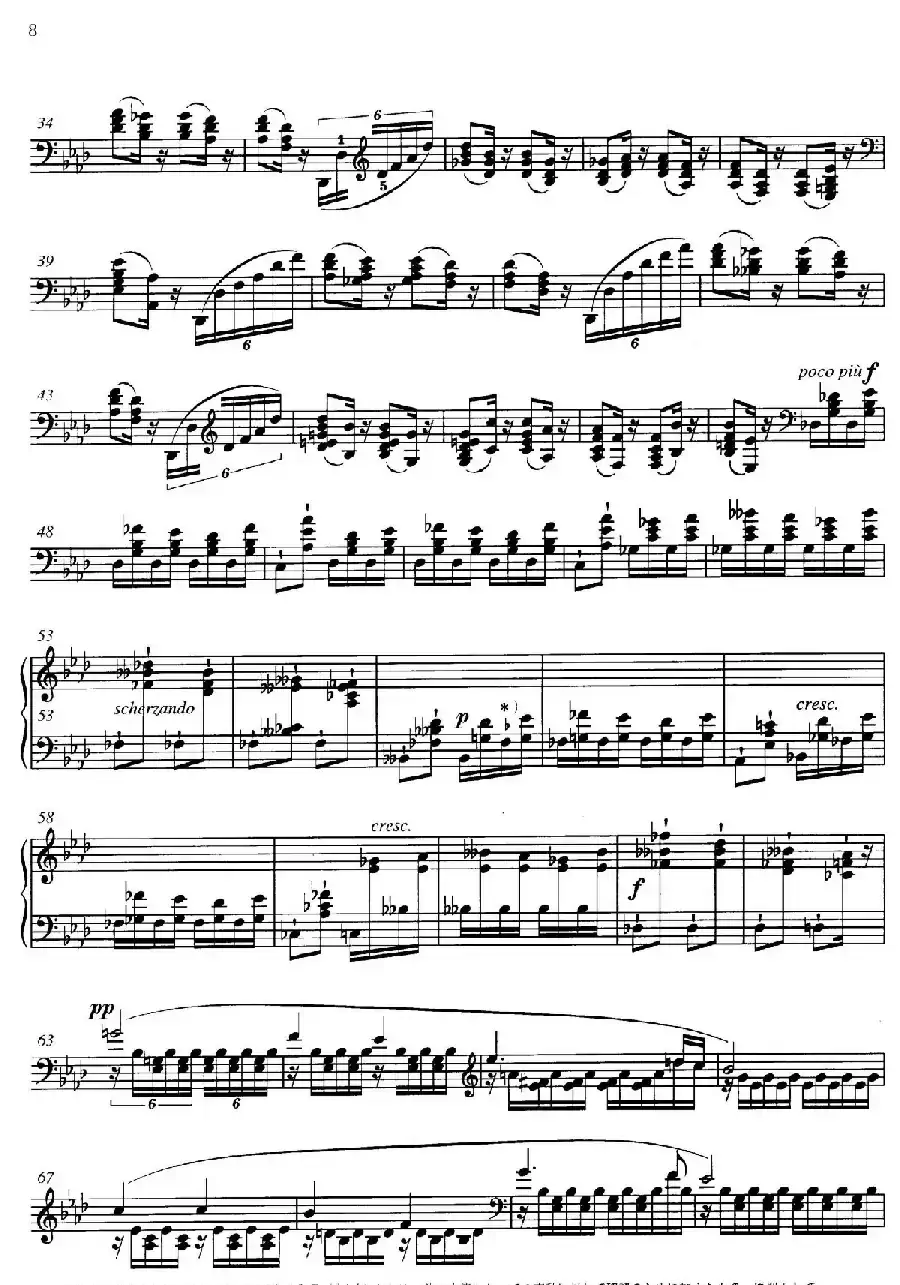 3 Grandes Etudes Op.76 No.1（3首华丽练习曲·1）