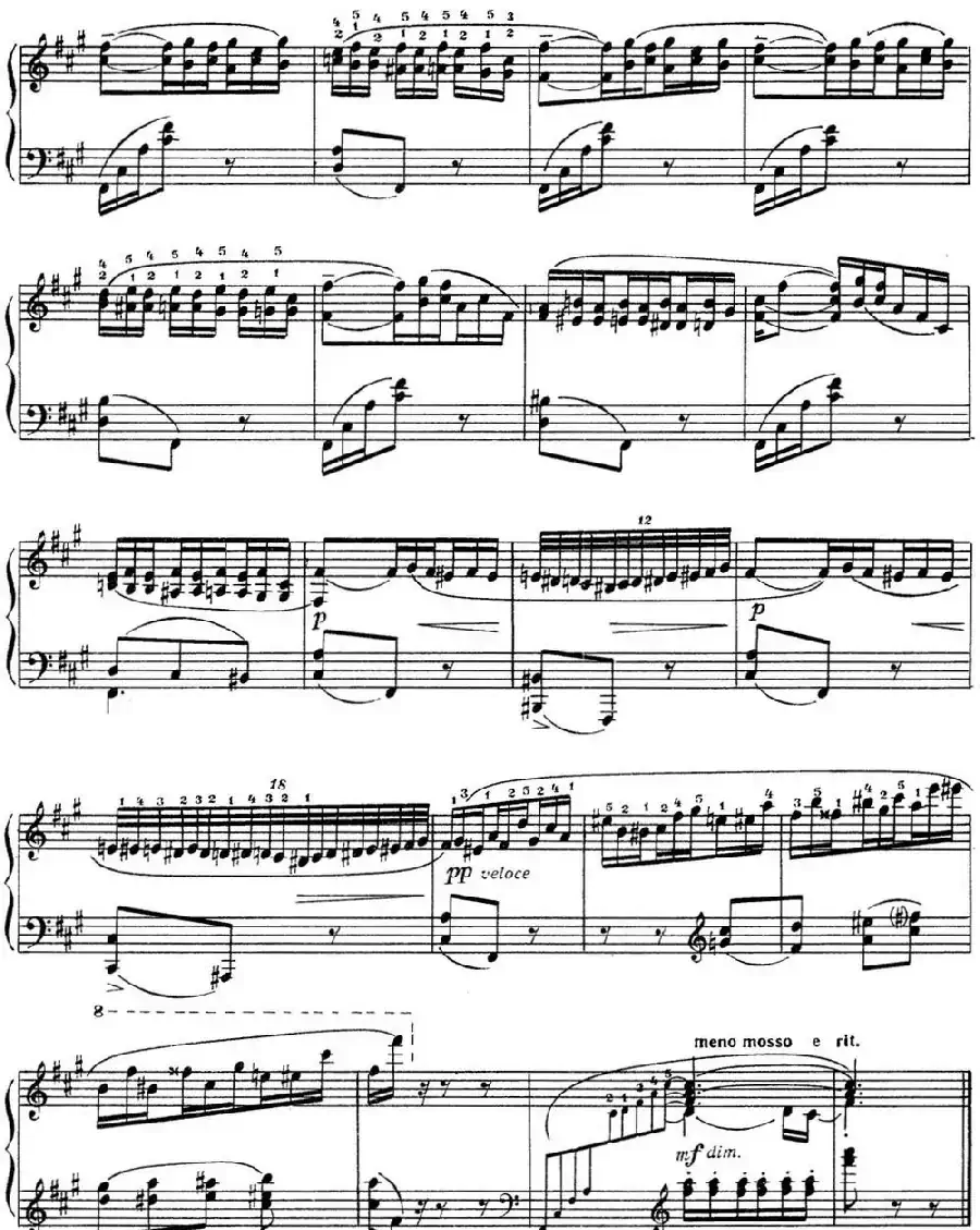 拉赫玛尼诺夫 音画练习曲11或12 Etudes tableaux Op.39 No.3