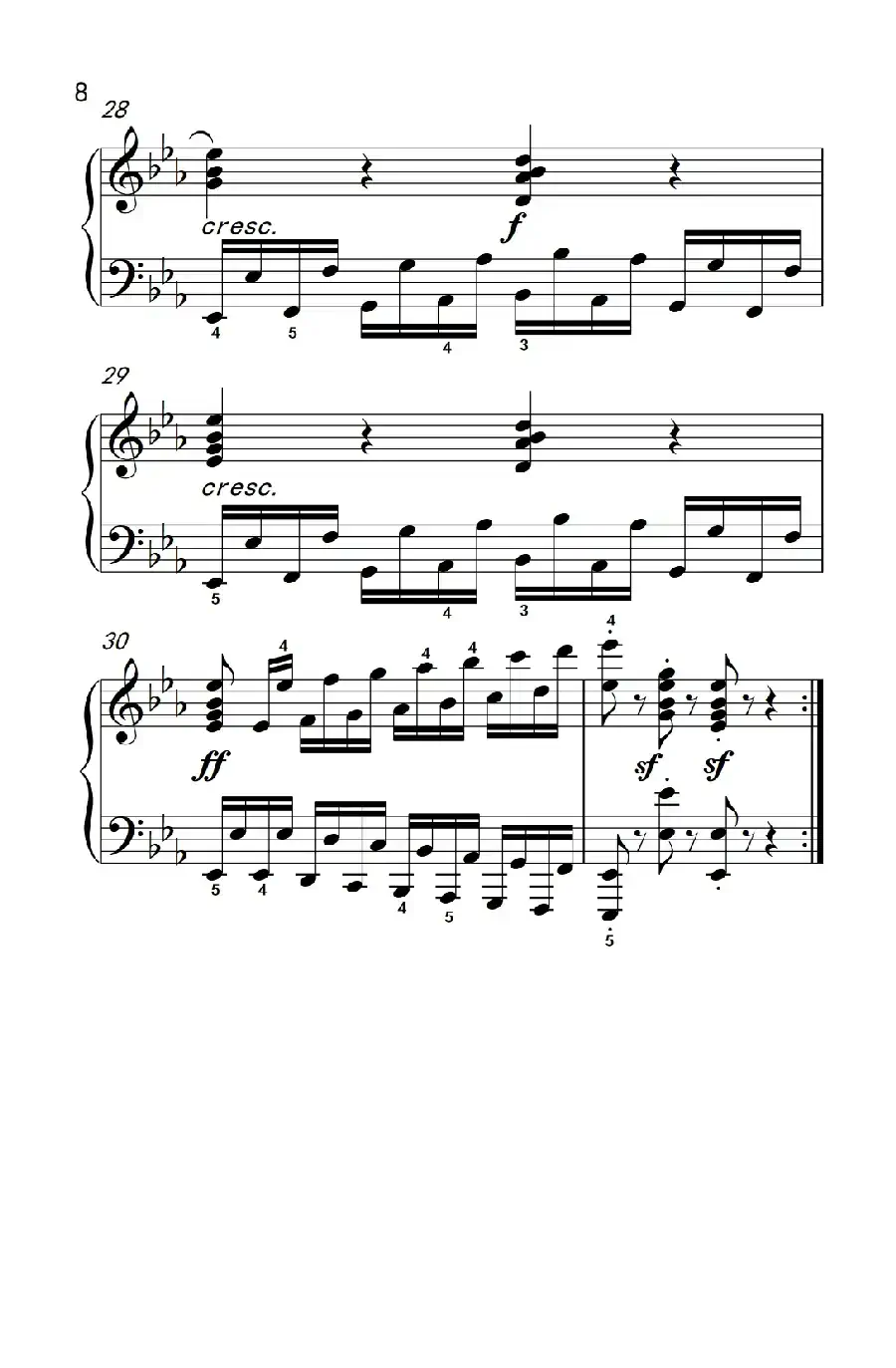 车尔尼钢琴八度练习曲 553（4）