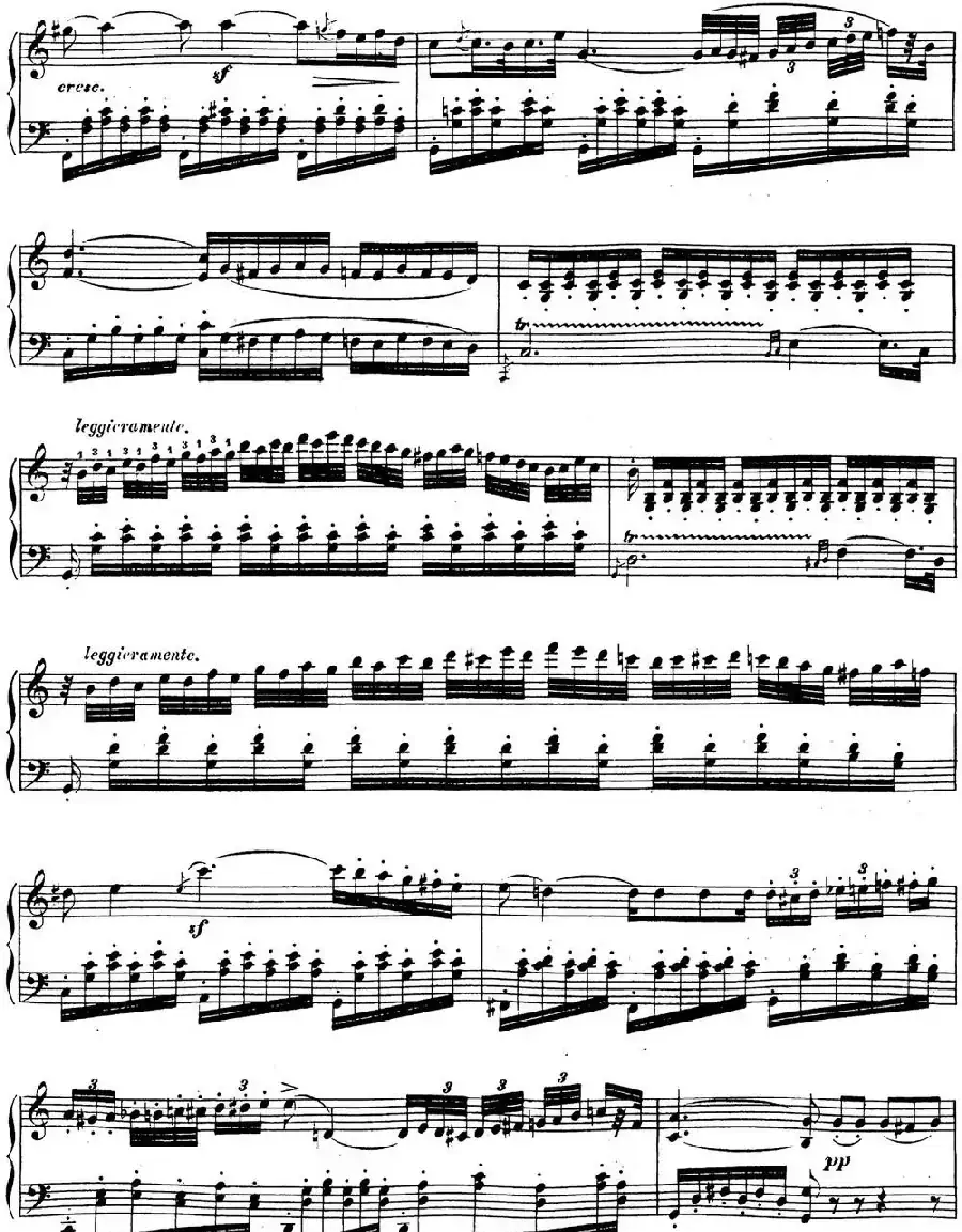 贝多芬钢琴奏鸣曲16 G大调 Op.31 No.1 G major