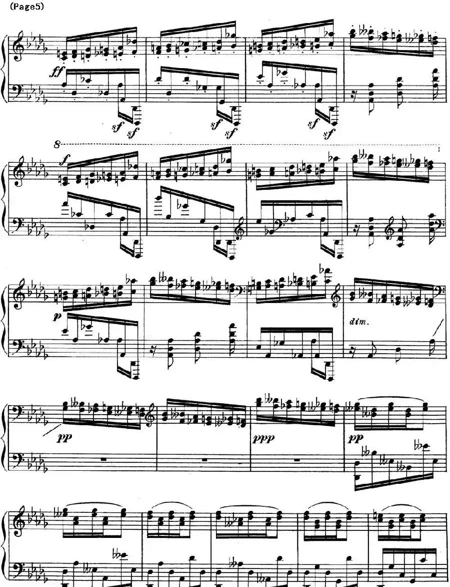 斯克里亚宾12首钢琴练习曲 Op8（No.10 Alexander Scriabin Etudes）