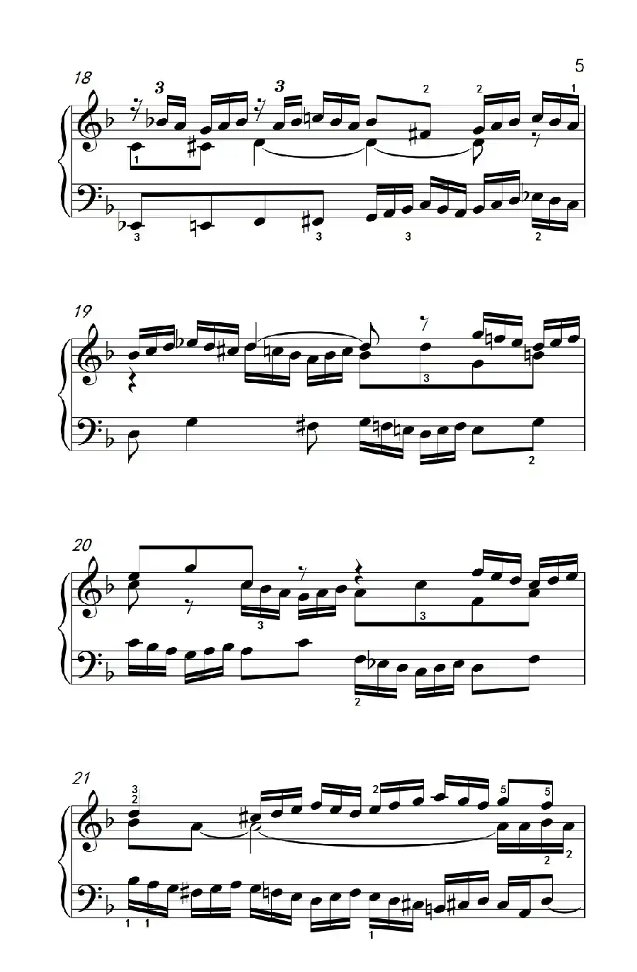 第八级1.d小调赋格曲（中央音乐学院 钢琴（业余）考级教程 7-9级）