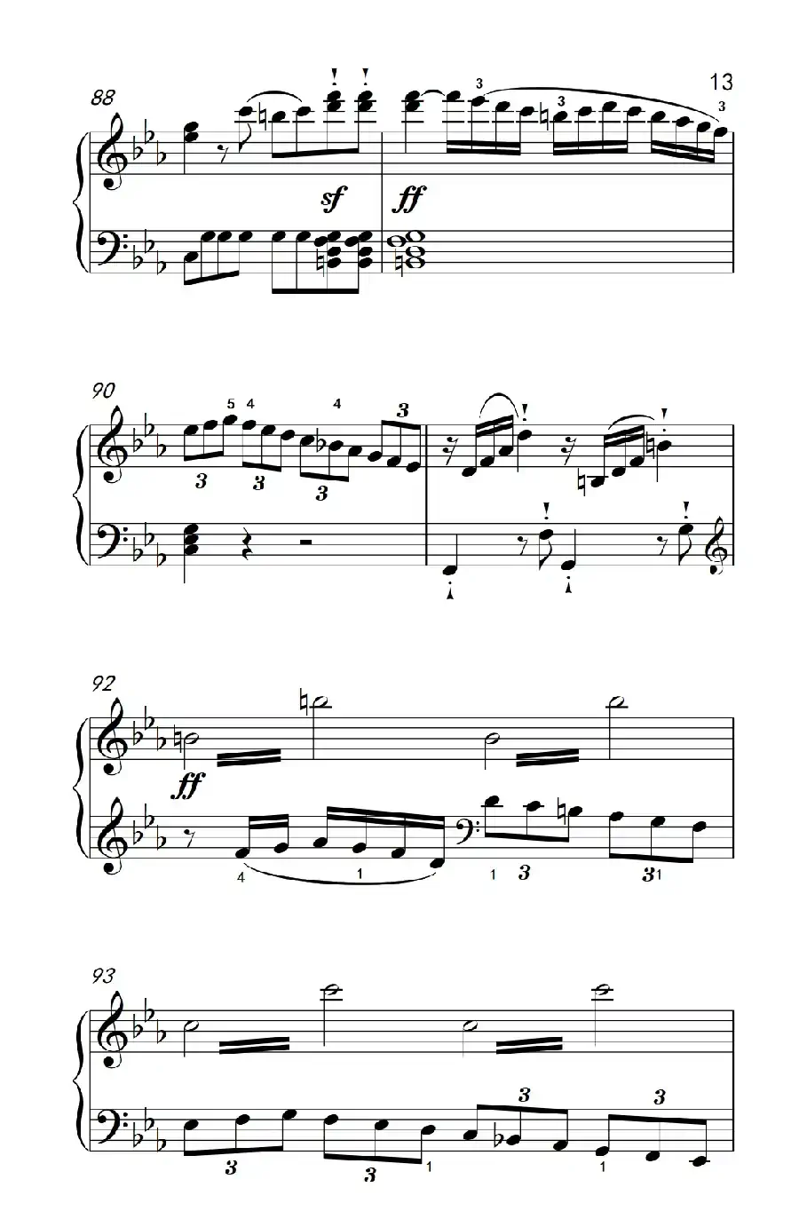 奏鸣曲 Opus 10 Nr.1 第三乐章（贝多芬奏鸣曲集 2）
