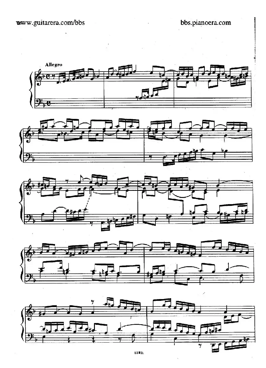 Suite No.3 in d Minor HWV 428（d小调第三组曲）